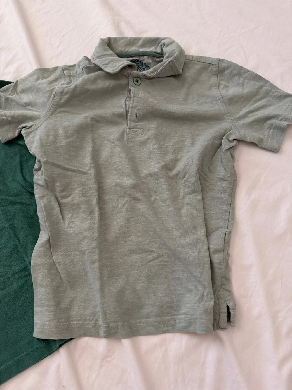 Boys size 6-7 clothing bundle - camo, gray, collar, photosynthesis